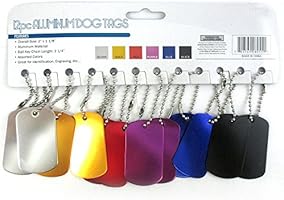 blank anodized aluminum dog tags
