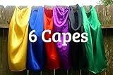 Super Hero Capes Children Set of 6