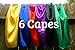 Super Hero Capes Children Set of 6