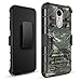 LG Aristo 3 Case,LG Aristo 2 Case/LG Aristo 2 Plus/Rebel 4 LTE/Tribute Empire/Zone 4/Phoenix 4/Risio 3/K8 2018/ K8 Plus/Fortune 2 Case, Armor Rugged Case Belt Clip Holster/Glass Screen Protector,Camo