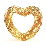 33 ft White LED Decorative Lights, Eufy Starlit String Light, Indoor and Outdoor , IP65 Water-Resistant, Decoration for Bedroom, Patio, Holiday, Wedding, and Party ( Copper Wire )