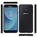 Samsung Galaxy J3 2018/J3 Achieve/J3 Star/Express Prime 3/Amp Prime 3/Sol 3/J3 V 3rd Gen/J3 Orbit Case With Tempered Glass Screen Protector,IDEA LINE Bumper Premium Clear Slim Fit-Black