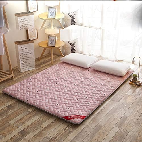 GJFLife Breathable Tatami Mattress Pad Futon, Antibacterial Thickened Mattress Topper Floor Dormitory Bed mats-C 120x200x6cm