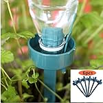 6pcs Plant Automatic Dripping Watering Device with Adjustable Flow Rate for Vacation Plant Watering
