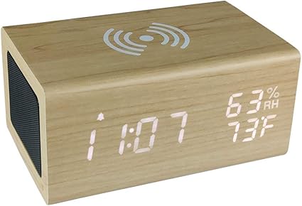 Amazon Co Jp Wengon 置き時計 目覚まし時計 7 10日届け スマホ充電 卓上時計 Usb給電式 アラーム おしゃれ 木目調 多機能 時計 Ledデジタル 省エネ 3色展開 ホーム キッチン