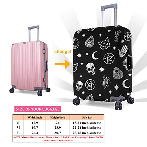 image for YongColer Cool Steampunk Gears Zipper Travel Luggage Suitcase Protecto
