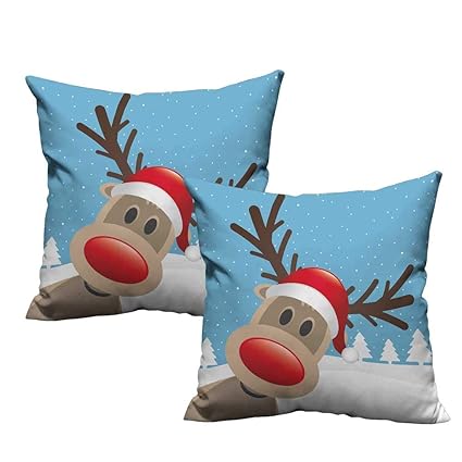 Amazoncom Acelik Christmas Square Throw Pillow Covers