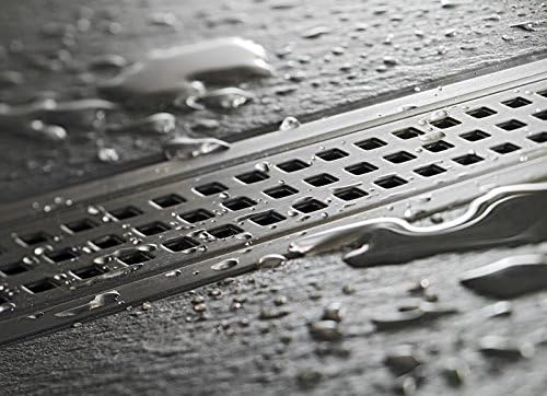 Vida Bath Stainless Steel Long Floor Drain (30cm) Matte Finish