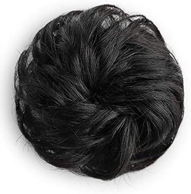 K G Hair 100 Human Hair Scrunchies Curly Messy Hair Bun