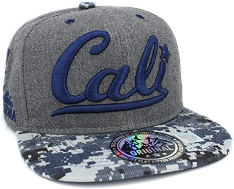 LAFSQ Embroidered CALI with California MAP Snapback Cap