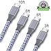 ONSON Micro USB Cable,4Pack 3FT/6FT/6FT/10FT Long Premium Nylon Braided Android Charger USB to Micro USB Charging vanzon Samsung Charger Cord for Samsung Galaxy S7 Edge/S7/S6/S4/S3 (Gray)