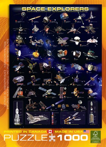EuroGraphics Space Explorers 1000 Piece Puzzle