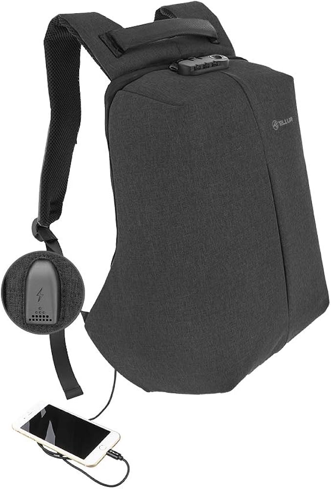 TELLUR Anti-Theft V2 Casual Daypack, 47 cm, 30 liters, Black - Image 3