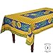 Tournesol Blue/Yellow French Provencal Stain Resistant Tablecloth - 59x94
