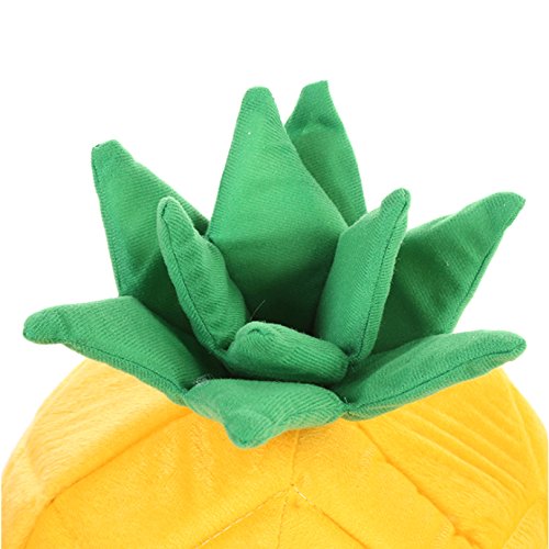 Petacc Pineapple Pet Bed Creative Dog House Cozy Pet Nest Adorable Dog Cave for Small-sized Pets, Yellow