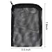 SLSON 12 Pcs Aquarium Filter Bag Nylon Media Mesh Bags Reusable Net Bags with Plastic Zipper for Fish Tank Bio Balls, Pelletized Carbon and Ceramic Rings,Black