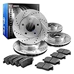 Eline Drilled Slotted Brake Rotors + Ceramic Pads Kit Bmw 323,325,328, (E30,E36,E46)