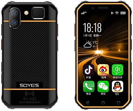 Soyes ランキング総合1位 S10 4g対応 Simフリー 超小型 3インチ カードサイズ Android スマートフォン 6 0 顔認証 タフネス設計 イエロー 指紋認証 防水 防塵
