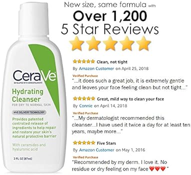 cerave facial cleanser travel size