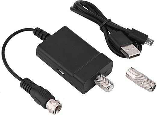 fosa usb 50 100マイルhdデジタルアンテナアンプ tvアンテナ信号アンプvhf uhf fosa 中継局 リピーター amazon