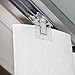 HomeAmore Clear Professional Quality Vertical Blind Repair Tabs. Strong Clear Vane Savers Repair Broken Holes in PVC Plastic Vertical Blinds, Textures, C and S Curve Vanes.(7 Pack)