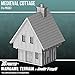 EnderToys Cottage, Terrain Scenery for Tabletop 28mm Miniatures Wargame, 3D Printed and Paintable