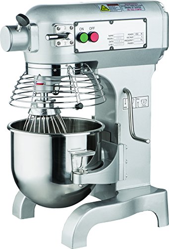 Omcan 20467 10qt GENERAL PURPOSE Mixer with Guard 3 attachments Muti ETL