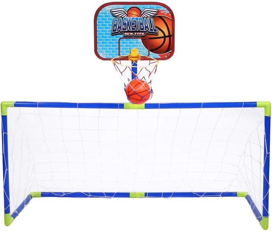 Mini Football Basketball Goal Hoop Combo Set - Image 5