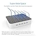 Multi Device Charging Station MSTJRY USB Charging Dock with Switch Cell Phone 5 Port Charging Station for Apple Android Tablets (White, 3 Lightning & 2 Micro USB Cables Included)
