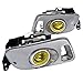 Spec-D Tuning LF-CV923AMOEM Honda Civic Dx Ex Lx Yellow Oem Style Fog Lights, Switch, Relay