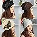 Haoricu Women Hat, Winter Women's Fashion Lace Butterfly Sequins Snapback Ladies Turban Cap