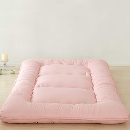 Japanese Floor Mattress Futon Mattress Thicken Tatami Mat Sleeping Pad Foldable Roll Up Mattress Boys Girls Dormitory Mattress Pad Kids Floor Lounger