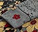 DJT Womens Long Sleeve Pattern Tunic Jumper Shirt One Size Grey T27 Red-Floral