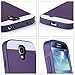 ULAK Galaxy S4 Case, S4 Case - Hybrid Slim Hard Back Case Cover Rubber Bumper 2in1 Rigid Plastic Shell + TPU Daul Layer w/Card Storage for Samsung Galaxy S4 I9500 (Purple/Purple)