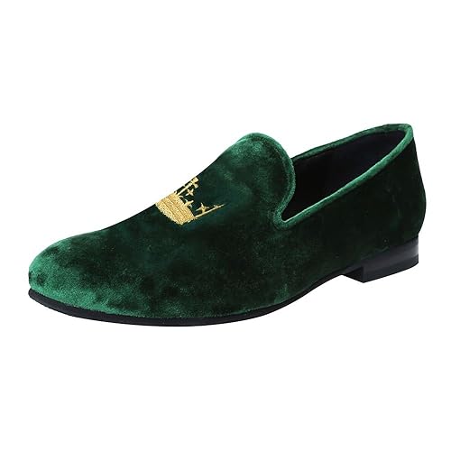 green velvet shoes