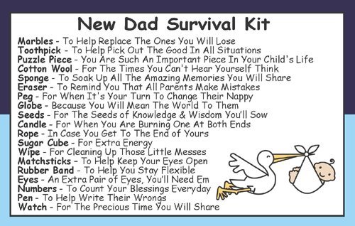 daddy survival kit funny