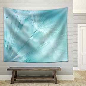 Dandelion Abstract Background Shallow Depth of Field - Fabric Wall Tapestry Home Decor - 51x60 inches
