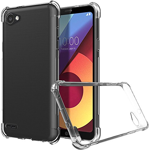 LG Q6 Case, Zeking Ultra Slim Thin Anti-Scratch TPU Rubber Soft Skin Silicone Premium Protective Case Cover for LG Q6 (Transparent)