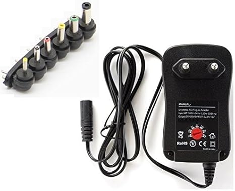 Cargador Corriente Universal 12w Voltaje Regulable 3v 4 5v 6v 7 5v