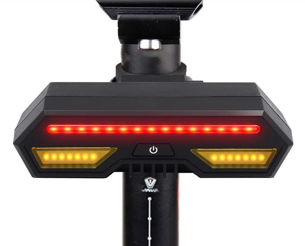 USB Rechargeable Bike Tail Light-Super Bright 120 Lumens Waterproof Bicycle Rear Light with 6 Modes, Easy Install Led Red Light for Cycling Safety