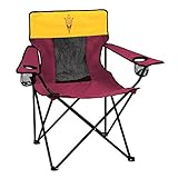 Collegiate Folding Elite Chair with Mesh Back and Carry Bag