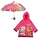 Nickelodeon Little Girls Paw Patrol Character Slicker and Umbrella Rainwear Set, Pink, Age 2-7, Age 4-5