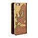 GMYLE iPhone 6 Case, [Book Case] Wallet Book Case Cover Vintage for iPhone 6 (4.7 inch) - World Map Pattern [Crazy Horse Pattern] [PU Leather]