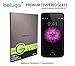 iPhone 6S/6 (4.7 inch ONLY) (Case Friendly) HD Clear Premium Tempered Glass Screen Protector by BELUGA® - Protect Your Screen from Scratches and Drops - Maximize Your Resale Value - 99.99% Clarity and Touchscreen Accuracy- 0.3mm - 2.5D Rounded Polished Edges - Including Back Protective Film