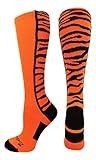 MadSportsStuff Crazy Socks with Safari Tiger Stripes Over The Calf Socks (Multiple Colors)