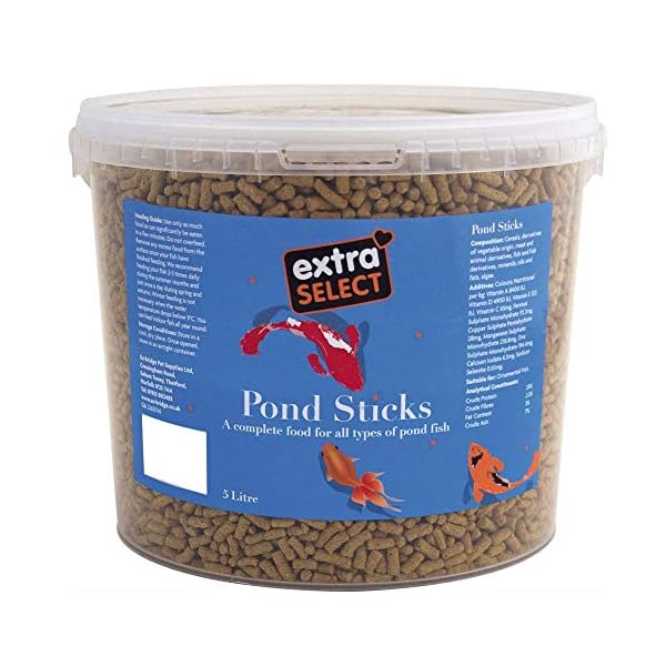 Extra-Select-Pond-Sticks-Complete-Fish-Food-Tub-5-Litre Extra Select Pond Sticks Complete Fish Food Tub, 5 Litre