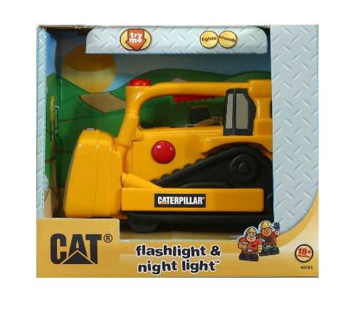 Toy State Caterpillar Construction Flash Light And Night Light: Bull Dozer