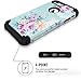 PIXIU iPhone 6S Plus / 6 Plus Case, PIXIU Unique Pattern 3 Layer Heavy Duty Sturdy Shockproof Protective Hybrid case Cover for iPhone 6s Plus /6 Plus 5.5 inch Peonies Floral