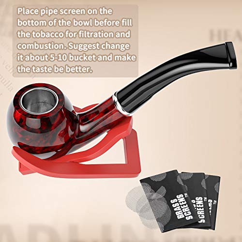 Foldable Pipe Stand CONGGUAN 2 Pack Foldable Tobacco Pipe Stand Holder