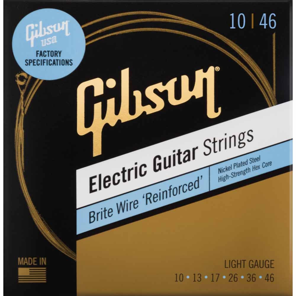 Gibson/SEG-BWR10 Brite Wire 'Reinforced' Electric Guitar Strings 10-46 Light Gauge ギブソン商品画像
